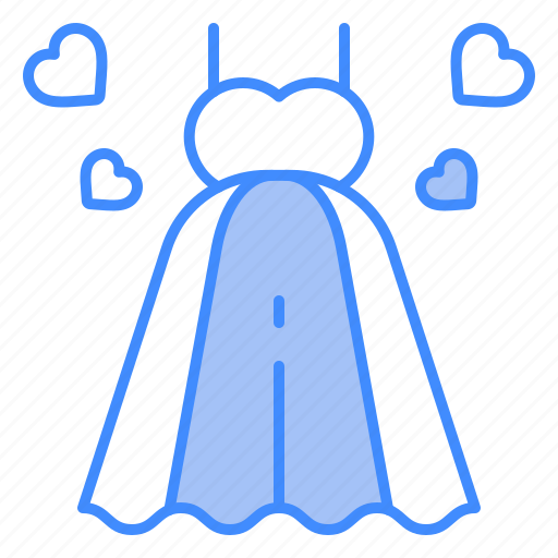 Dress, wedding, heart, love, romance, miscellaneous, valentines icon - Download on Iconfinder