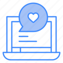 laptop, love, chat, heart, romance, miscellaneous, valentines, day, valentine