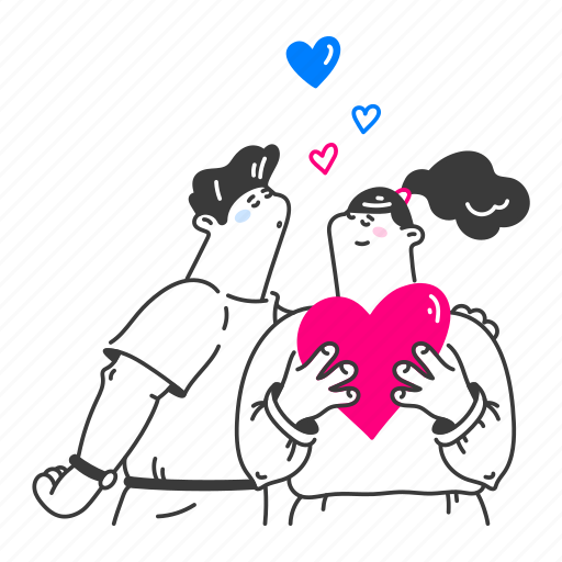 Wants, kiss, woman, love, heart, romance, valentine illustration - Download on Iconfinder