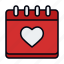 calendar, love, valentines day, celebrating, romance, heart, love and romance, time and date, valentine 