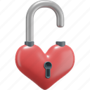 padlock, lock, love, valentine, heart 