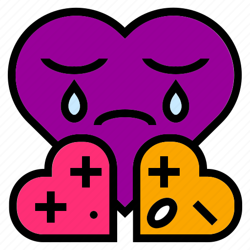 Confuse, couple, cry, fight, heart, love, sad icon - Download on Iconfinder
