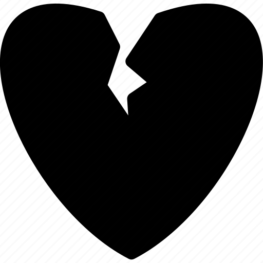 Broken, divorce, heart, heartbroken, sepration icon - Download on Iconfinder
