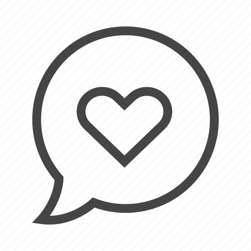 Bubble, chat, communication, conversation, heart, love, message icon - Download on Iconfinder