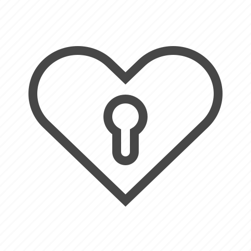 Heart, key, lock, love, romance, romantic, valentine icon - Download on Iconfinder