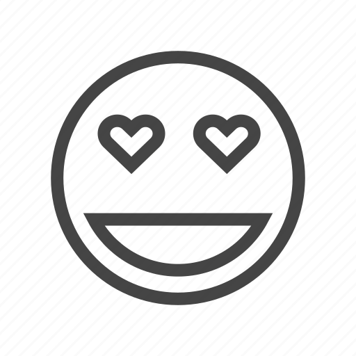 Emoji, emoticon, face, heart, love, romance, smiley icon - Download on Iconfinder