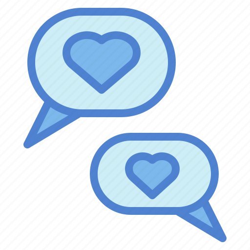 Bubble, chat, conversation, heart, love, speech icon - Download on Iconfinder