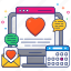 love website, online love, digital love, romantic website, favorite website 