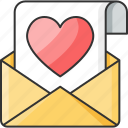 love, letter, valentine, heart