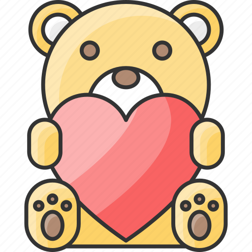 Bear, teddy bear, heart icon - Download on Iconfinder
