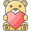bear, teddy bear, heart 