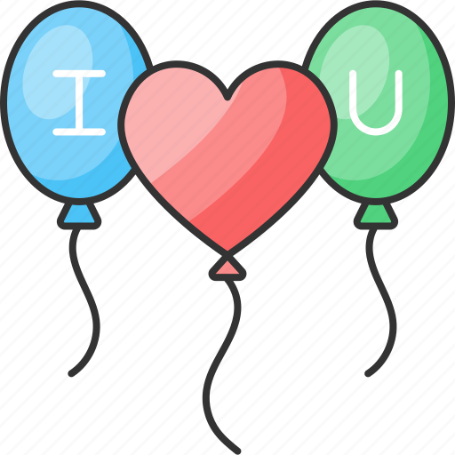 Love, romance, valentine, balloons icon - Download on Iconfinder