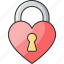 love, lock, wedding, security 