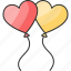 love, balloons, heart 