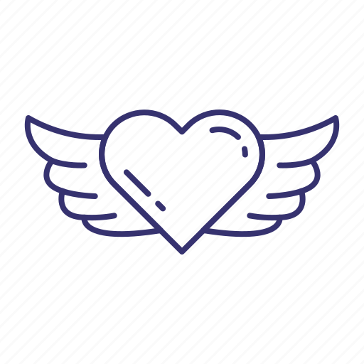 Angel, heart, love, valentine, wings icon - Download on Iconfinder