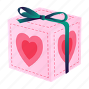 love, gift, box