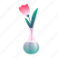 flower, vase 