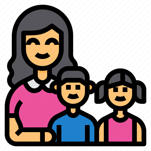 Family, mother, children, people, relatives icon - Download on Iconfinder