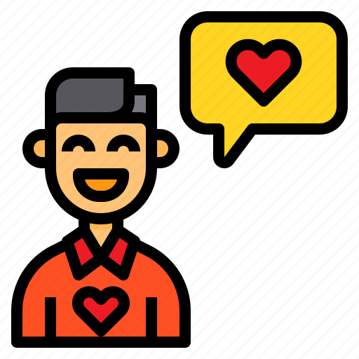 Man, dad, father, message, love icon - Download on Iconfinder