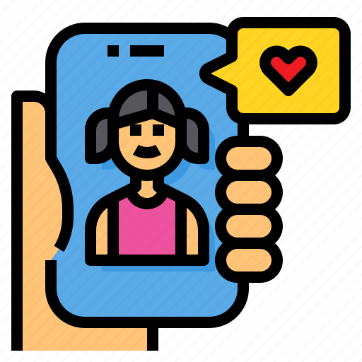 Message, talk, chat, love, smartphone, heart icon - Download on Iconfinder