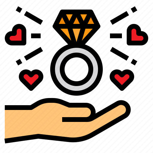 Wedding, ring, love, marriage, hand, romance icon - Download on Iconfinder