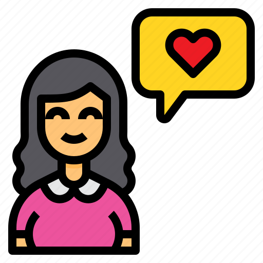 Woman, mom, mother, message, love icon - Download on Iconfinder