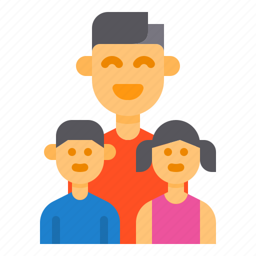 Family, father, children, kids, relatives icon - Download on Iconfinder