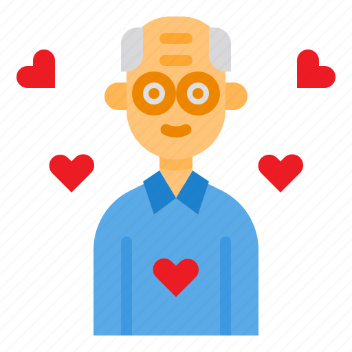 Grandfather, old, man, love, family icon - Download on Iconfinder