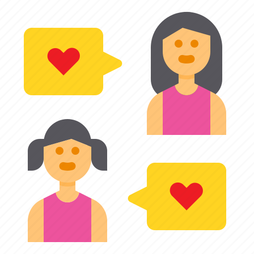 Sibling, family, message, girl, love icon - Download on Iconfinder