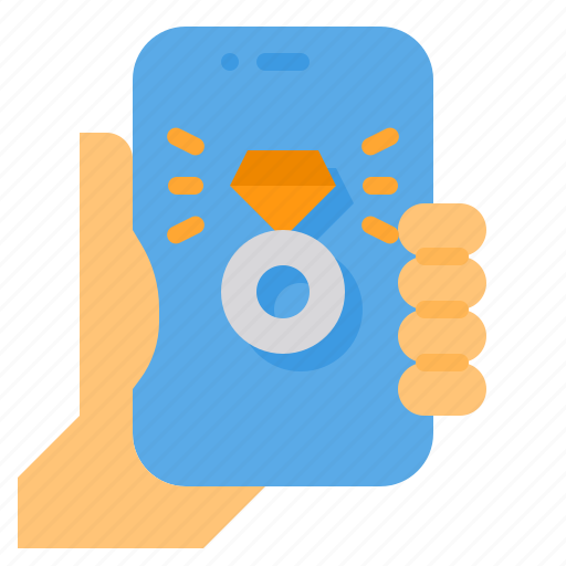 Wedding, ring, love, marriage, smartphone, romance icon - Download on Iconfinder