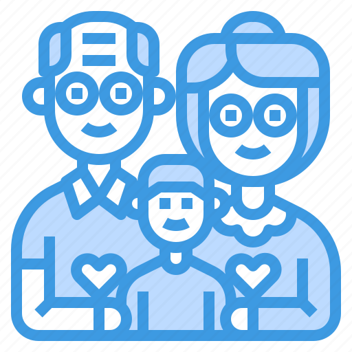 Grandparents, family, couple, boy, grandson icon - Download on Iconfinder