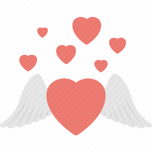 Devil heart, heart angel, heart feather, love in air, romance icon - Download on Iconfinder