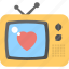 multimedia, romantic transmission, television, tv, tv box, tv screen, tv set 