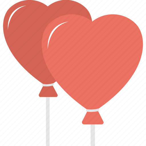 Heart balloon, heart shaped balloon, helium balloon, red balloon, valentines day icon - Download on Iconfinder