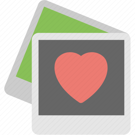 Instant photograph, photography, polaroid with heart sign icon - Download on Iconfinder