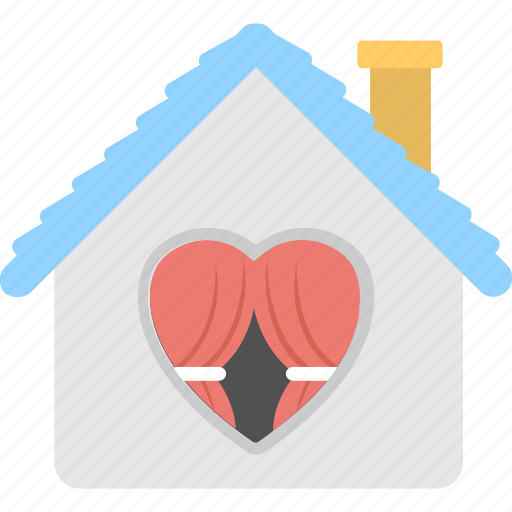 Happy family concept, home with heart sign, sweet home icon - Download on Iconfinder