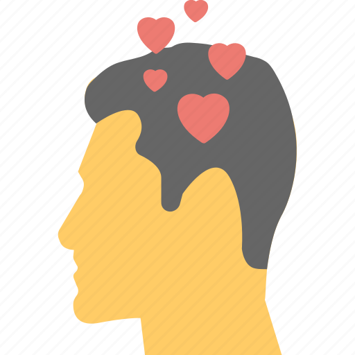 Emotions and feelings symbol, falling in love, heart inside brain, in love, love concepts icon - Download on Iconfinder