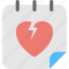 broken heart calendar, broken heart planner, cancel date concept, love concepts, off important event symbol 