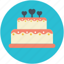 bakery food, cake, dessert, valentine cake, wedding cake