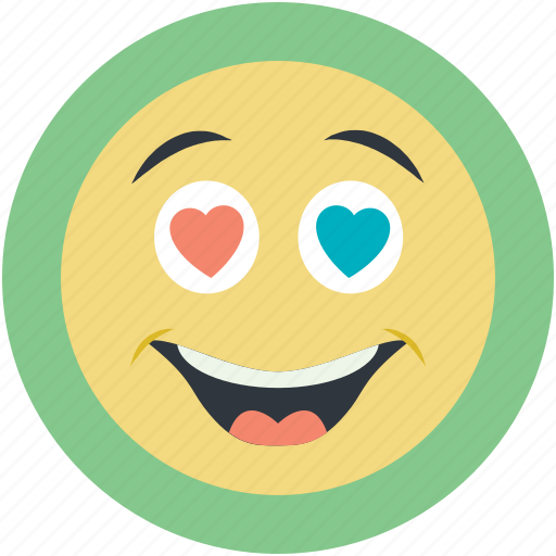 Emoji, emoticon, happy smiley, in love smiley, smiley icon - Download on Iconfinder
