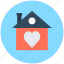 happy family, happy home, heart sign, house, love home 