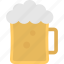 beer glass, beer mug, beer stein, chilled beer, pint glass 