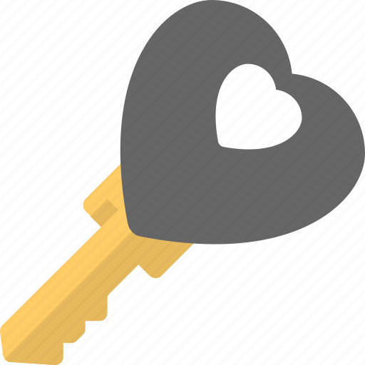 Heart, heart key, key to love, privacy concept, secret feelings symbol icon - Download on Iconfinder