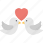 happy birds, love birds, loving birds, tweeting birds, two birds with heart 