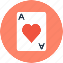 ace of heart, casino, heart card, playing card, suit card