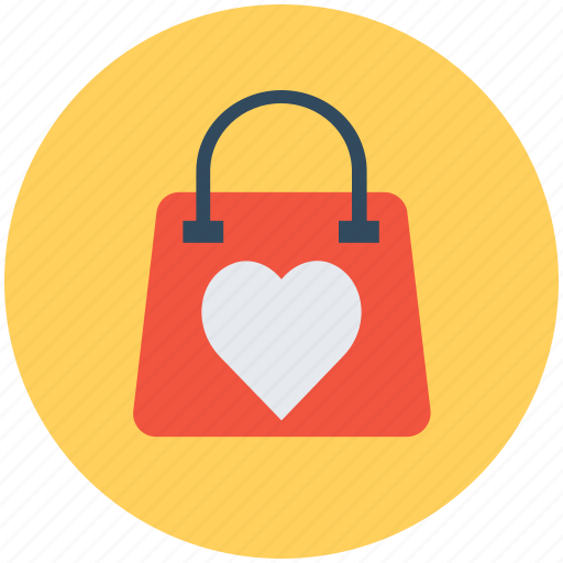 Hand bag, heart sign, shopping bag, valentine gift, valentine shopping icon - Download on Iconfinder