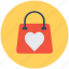 hand bag, heart sign, shopping bag, valentine gift, valentine shopping 