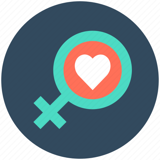 Female gender symbol, heart, lovely, valentine, woman in love icon - Download on Iconfinder