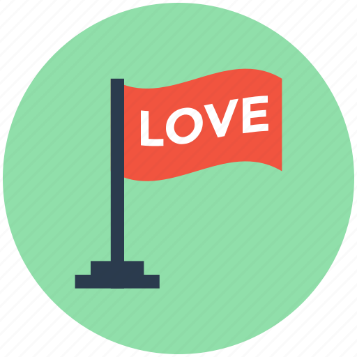 Affection, in love, love flag, love insignia, love sign icon - Download on Iconfinder