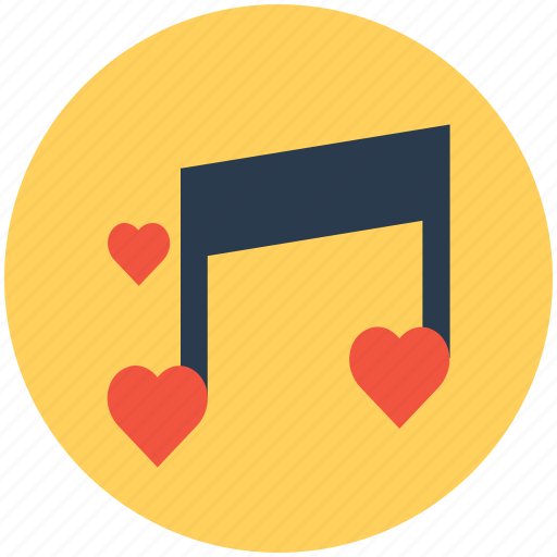 Heart, hearts, music, music note icon - Download on Iconfinder